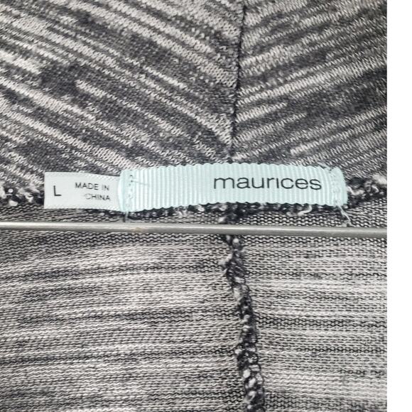 MAURICES Gray Zip Detail Long Sleeve Top Womens Size Large L - Picture 3 of 4